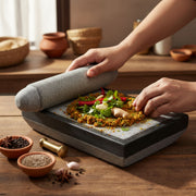 Kerala Traditional Marble Arabic Polished Large Size Ammikallu Silbatta 16 x 9 - Grinding Stone Masher