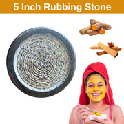 5 Inch Polish Rubbing Round Stone for Turmeric or Sandalwood | Skin tan Removal