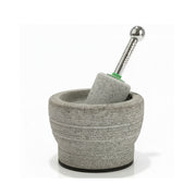 Kerala Traditional Attukal Stone Masher with Steel Handle - 1.25 Liter