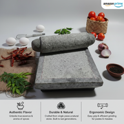 Kerala Traditional Medium Size Ammikallu Silbatta 12 x 7 - Grinding Stone Masher