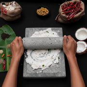 Kerala Traditional Large Size Ammikallu Silbatta 16 x 9 - Grinding Stone Masher