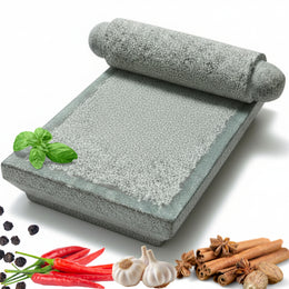 Kerala Traditional Medium Size Ammikallu Silbatta 12 x 7 - Grinding Stone Masher